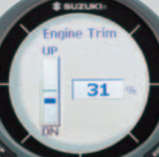 Engine trim page as a trim gauge for single engine, ������ 34200-88L02-000 - ����������� ���� ������� ���������
