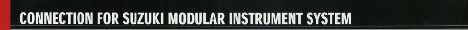 connection for modular instrument system suzuki