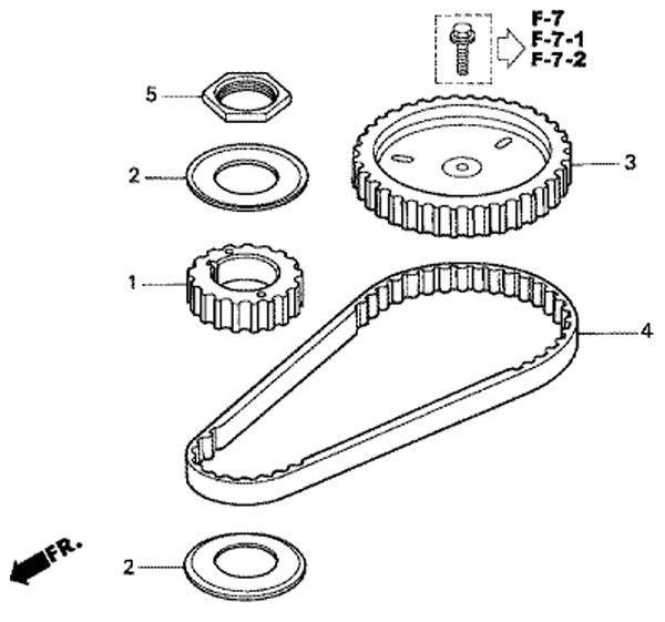   honda BF15D3 SHU Triming Belt