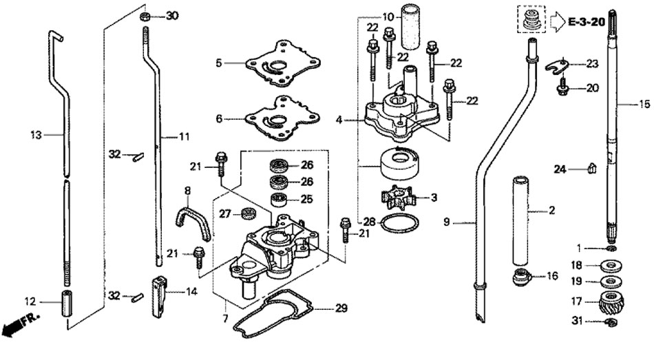      honda BF15 D3 SHU  