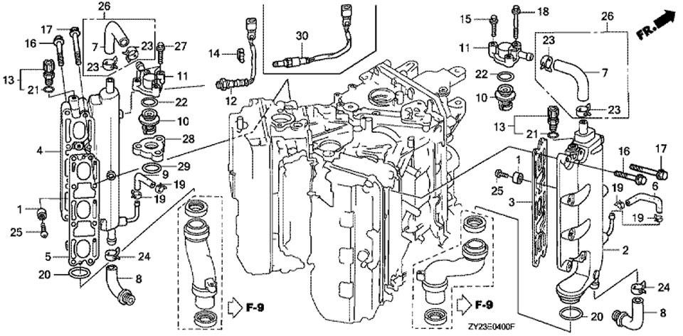  Honda BF225A6 XU   