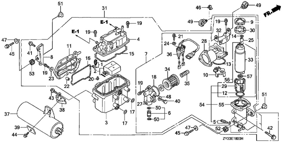  Honda BF225A6 XU,   