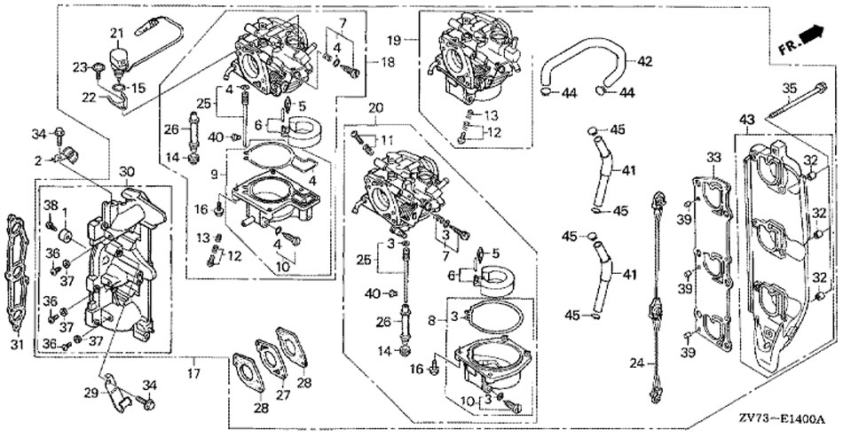   honda BF 30 A4 SRTU,   , Carburetor