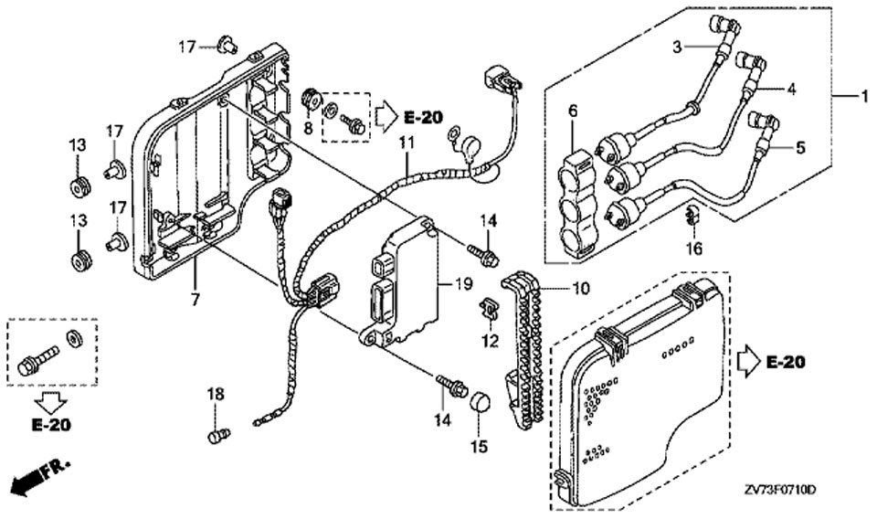      honda BF30 A4 SRTU, Ignition Cool + C.D.I. Unit