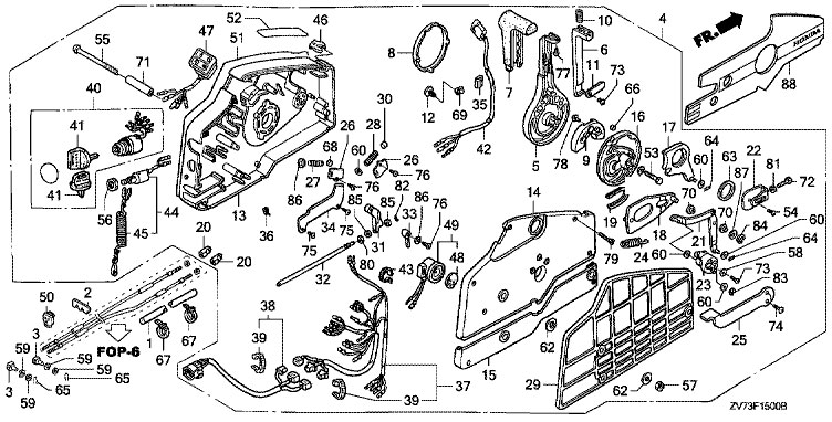   honda BF30A4 SRTU Remote Control