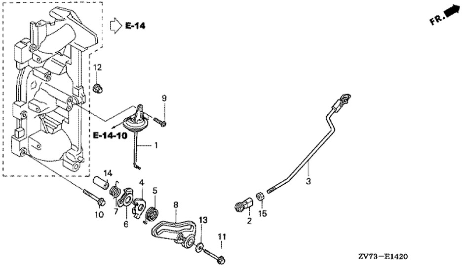 honda BF30A4 SRTU,   , Throttle Rod