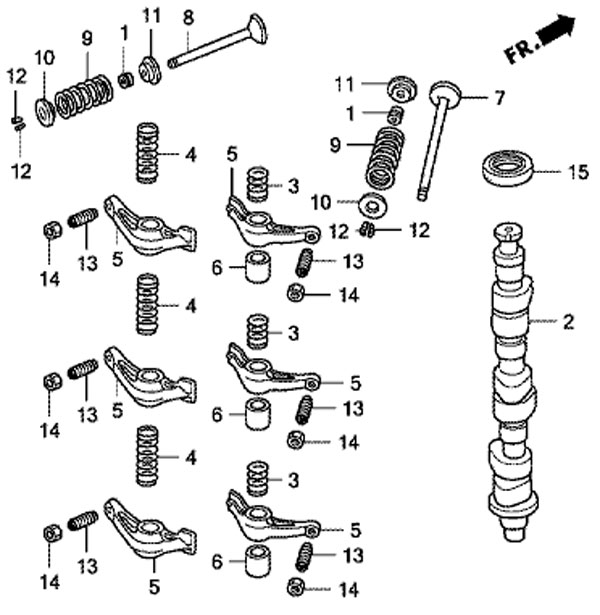  honda BF50 D SHU camshaft