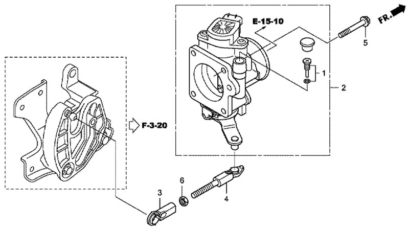     honda BF50DSHU Gasolene Throttle