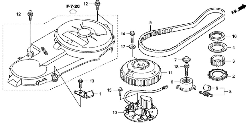   honda BF50 D SHU Timing Belt