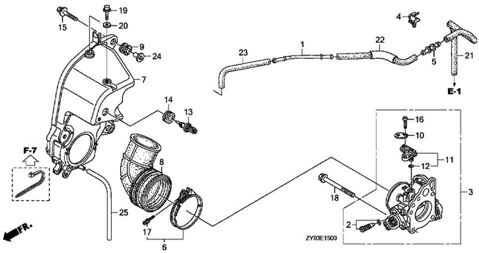 honda BF90 DKO LRTU   Case Muffler