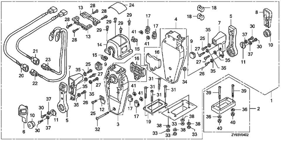 remote control  ,      Honda BF90 DKO LRTU