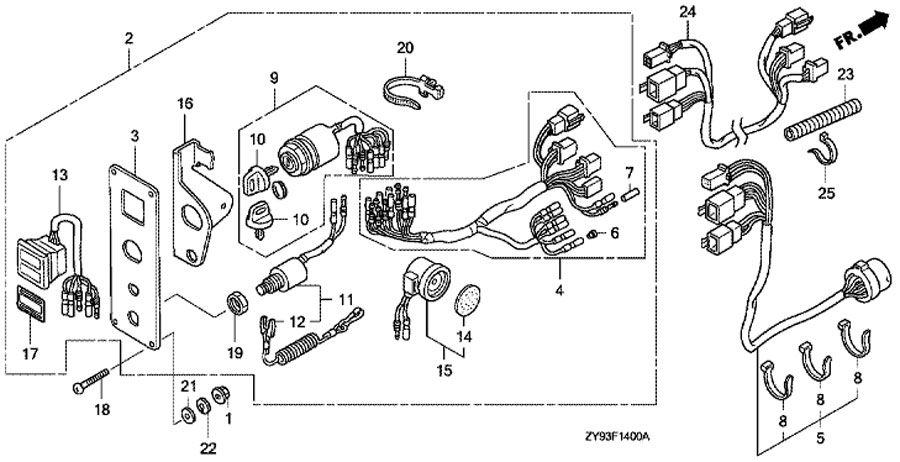     Honda BF90DKO LRTU 2-LED