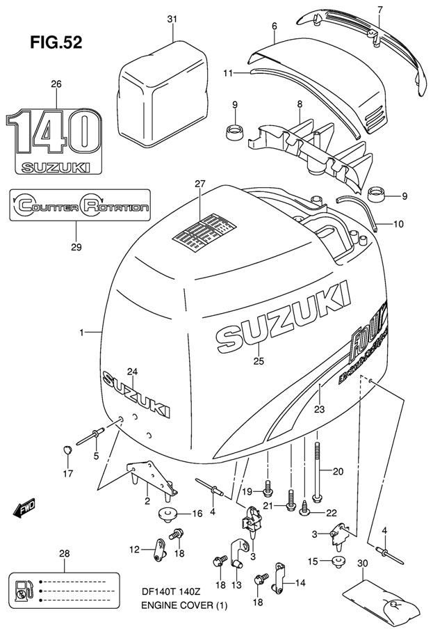 ������ ��������� Suzuki DF140TL K11, ������ 2002 ����