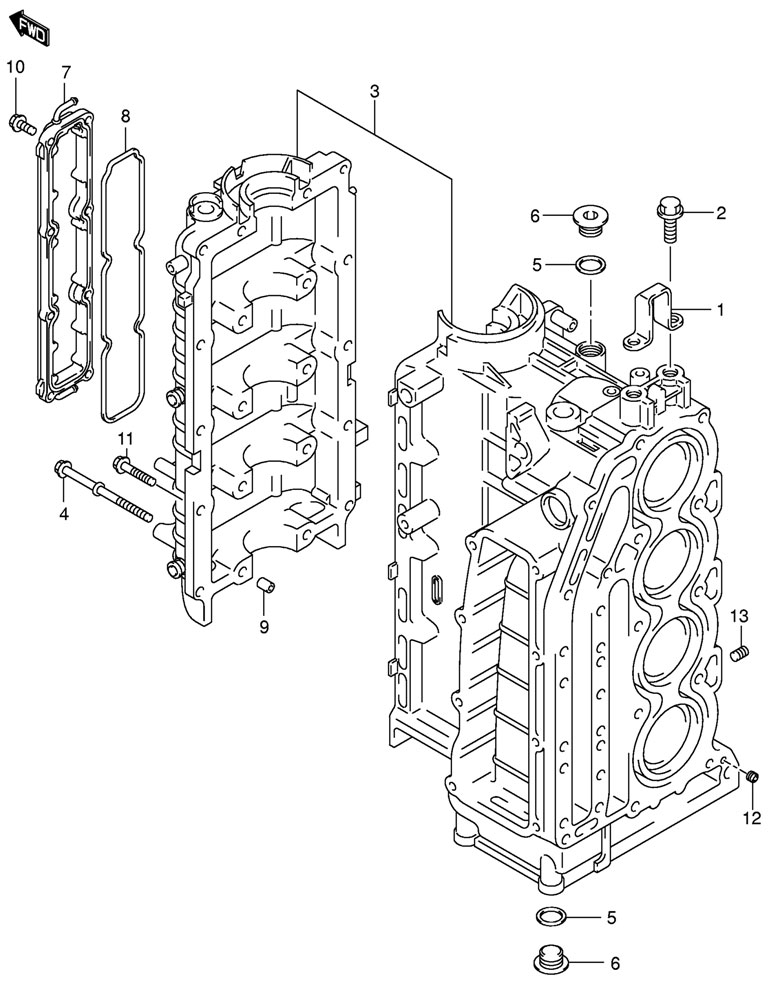 ���� �������� �� Suzuki DF140 TLK11 (E1) 2011