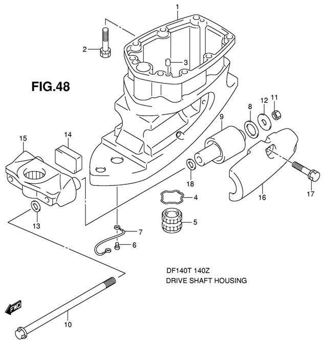 ������ ���� �������� Suzuki DF140 TL K11