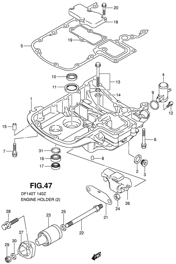 ��������� Suzuki DF140 TL K11, ����������� DF140T/WT:682149~,DF140Z/WZ:680234~, ��������� ���������