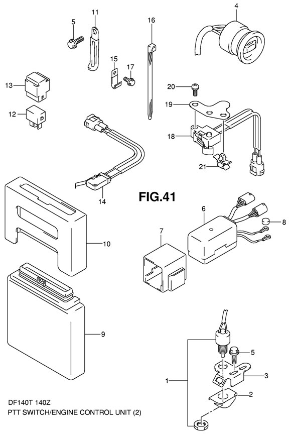 ������������� PTT, ���� �������� Suzuki DF140 TL K11, ������ ����� 2004 ����