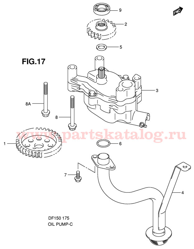 �������� ����� ��� ��������� Suzuki DF 150 TX K11