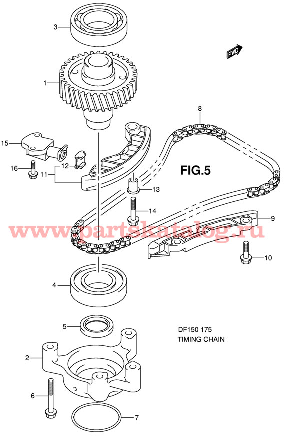 �������������� ���� Suzuki DF150 TX K11 (E1) 2011