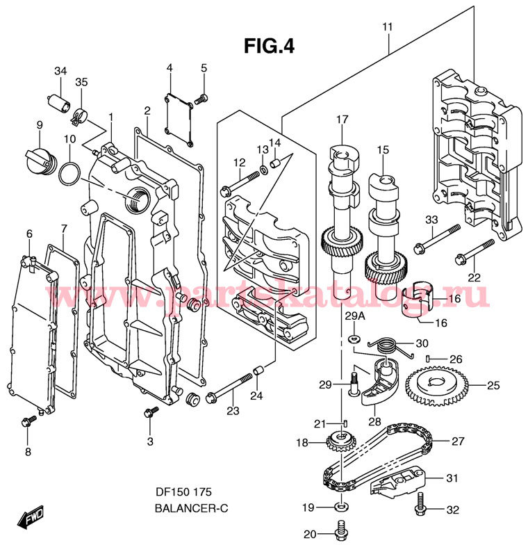�������� ��� Suzuki DF150 TX K11 (E1) 2011, (��������������� ����������