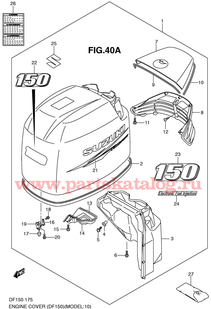 ����� Suzuki df150tx k11 �� ������ DF150 2010-2011 ����