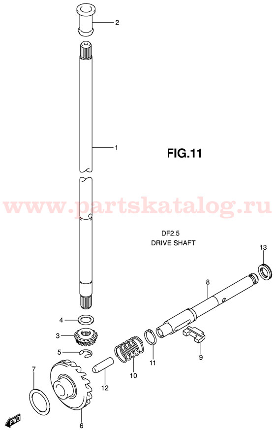 ��� �������� suzuki df2.5 sk11 Drive Shaft