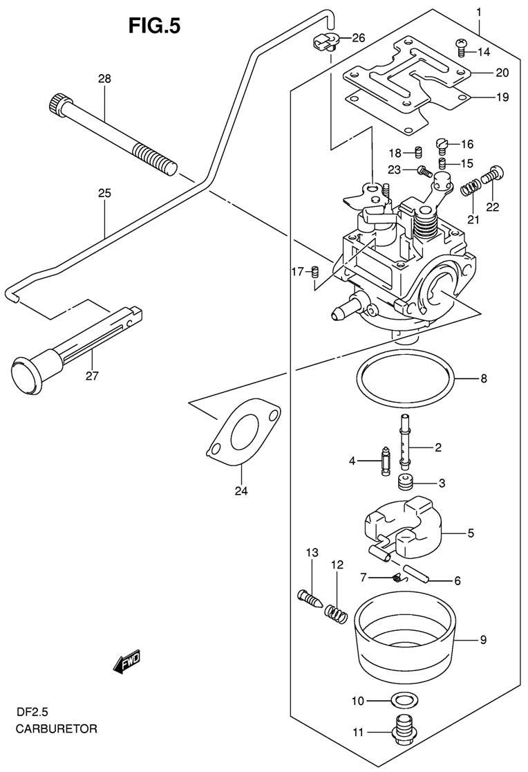 suzuki df-2.5 sk9 2009 ���������� Carburetor