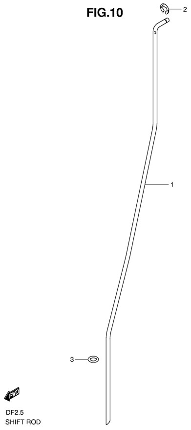 ������������� ���� Shift Rod suzuki df2.5 sk9
