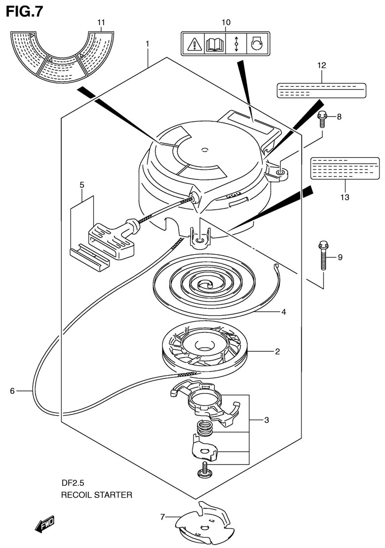���������� ������� suzuki df2.5 sk9 2009