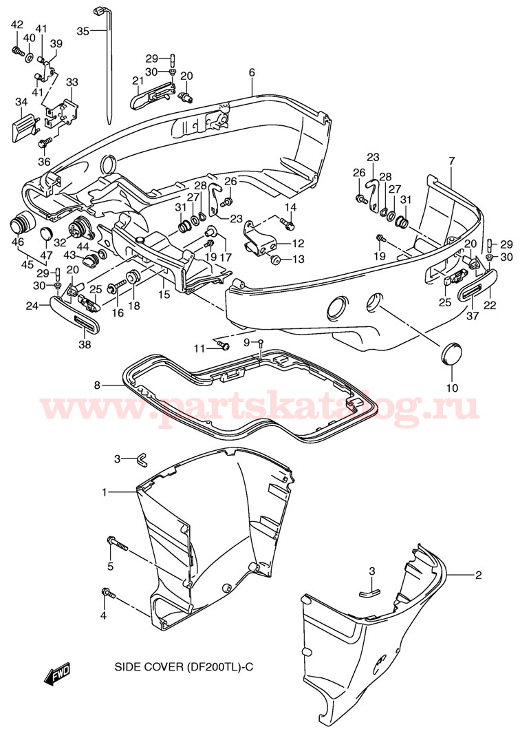 ������� ������ Suzuki DF200 TK11 2011, ������ DF200TL