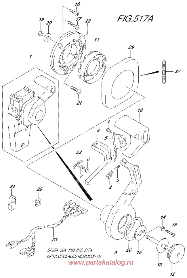 ������������� ���������� (������� ���������) suzuki df25-ar Concealed Remote Control, ������� 2014