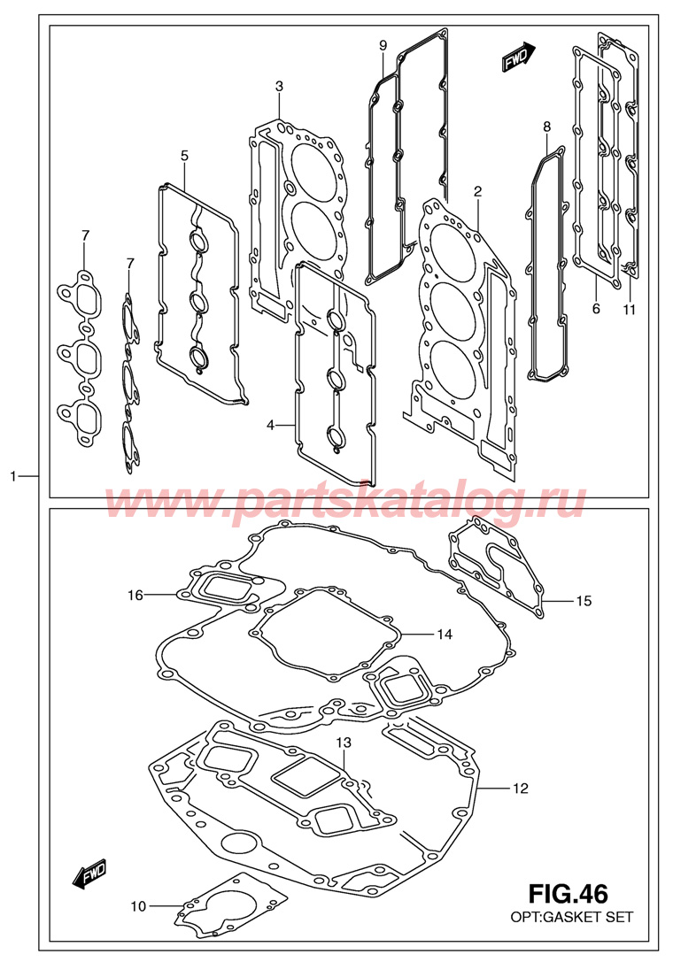 Gasket Set Suzuki DF300 tk10 - ��������� ���������