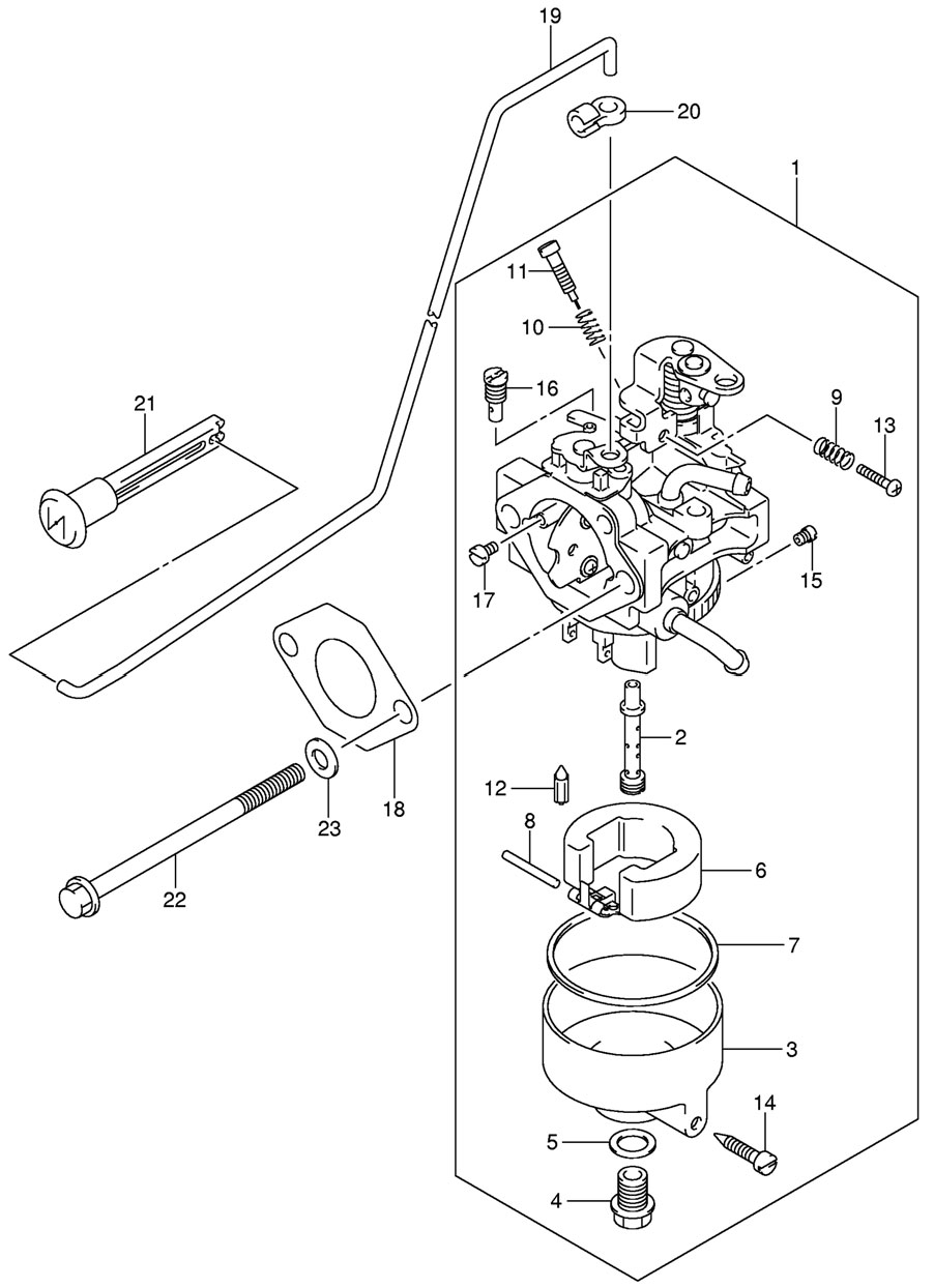���������� ��� ������� ������ Suzuki DF5 2002-2004 ����