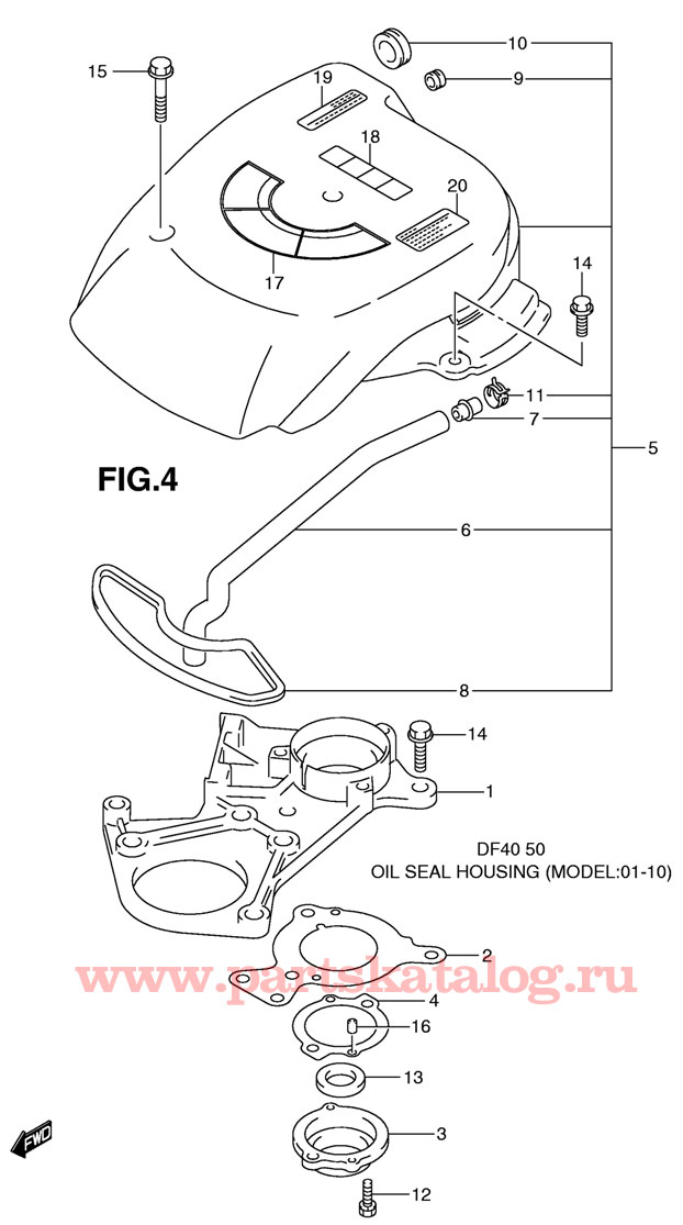 ������ �������� suzuki bf50 tlk10 E1 K10, ������ ��������� 2001-2010 ����