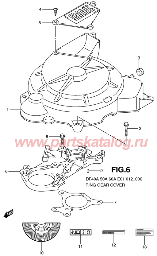 ������� ��������� suzuki df50 atl k11, ������ ��������� �������� �� Suzuki DF50A E1