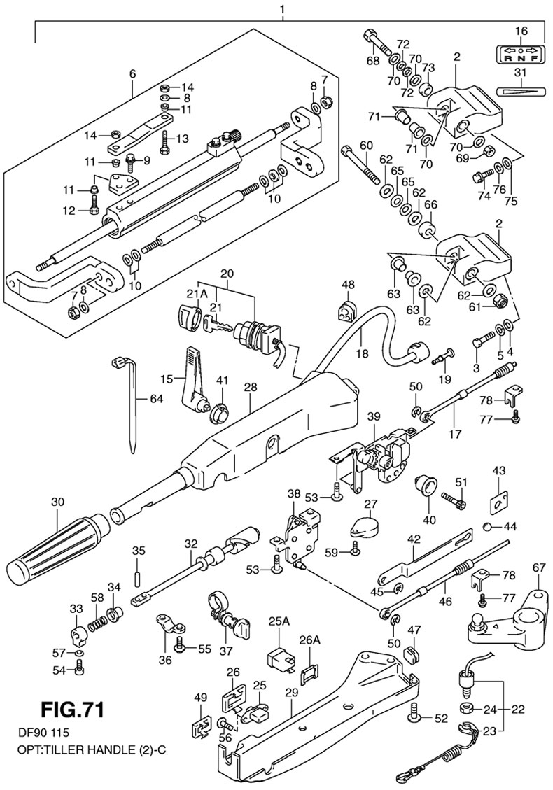 ��������� Suzuki DF90TL K8 ������� 2004-2009, �������� �������