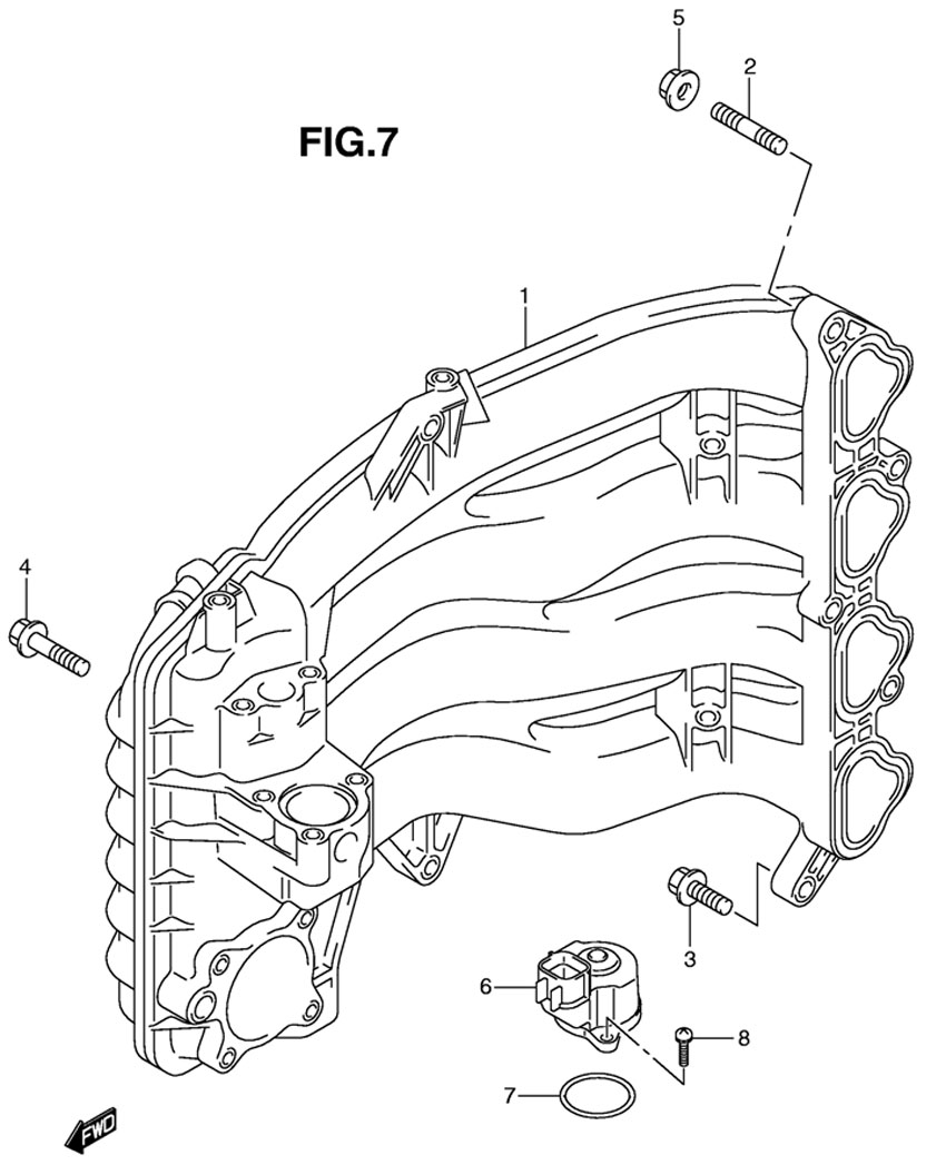 ����������� ����������� suzuki df 90 atl k9 Intake Manifold