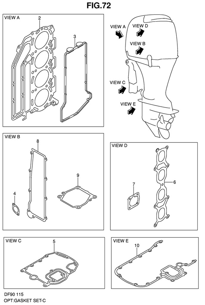 �������� ����� Suzuki DF90TL K8, ������������ ���������