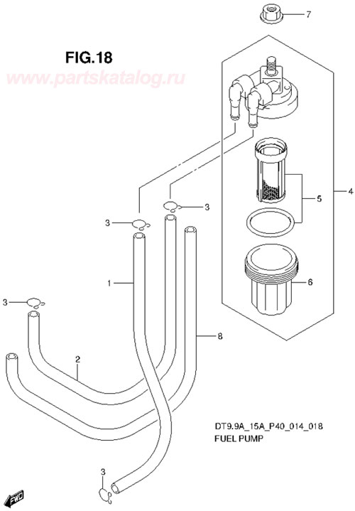����������, ������ suzuki dt9.9a p40 2013