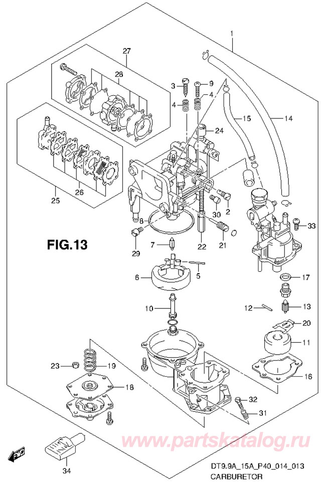 ���������� - ��������� suzuki dt9.9ak p40 2013