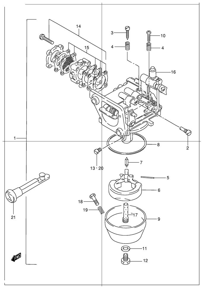 suzuki dt 15 sk9 - ���������� Carburetor �� ������ DT9.9,15