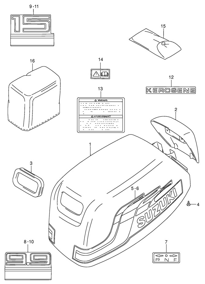 ������ ��������� Suzuki dt15 sk9 ������ 2002-2010 ����