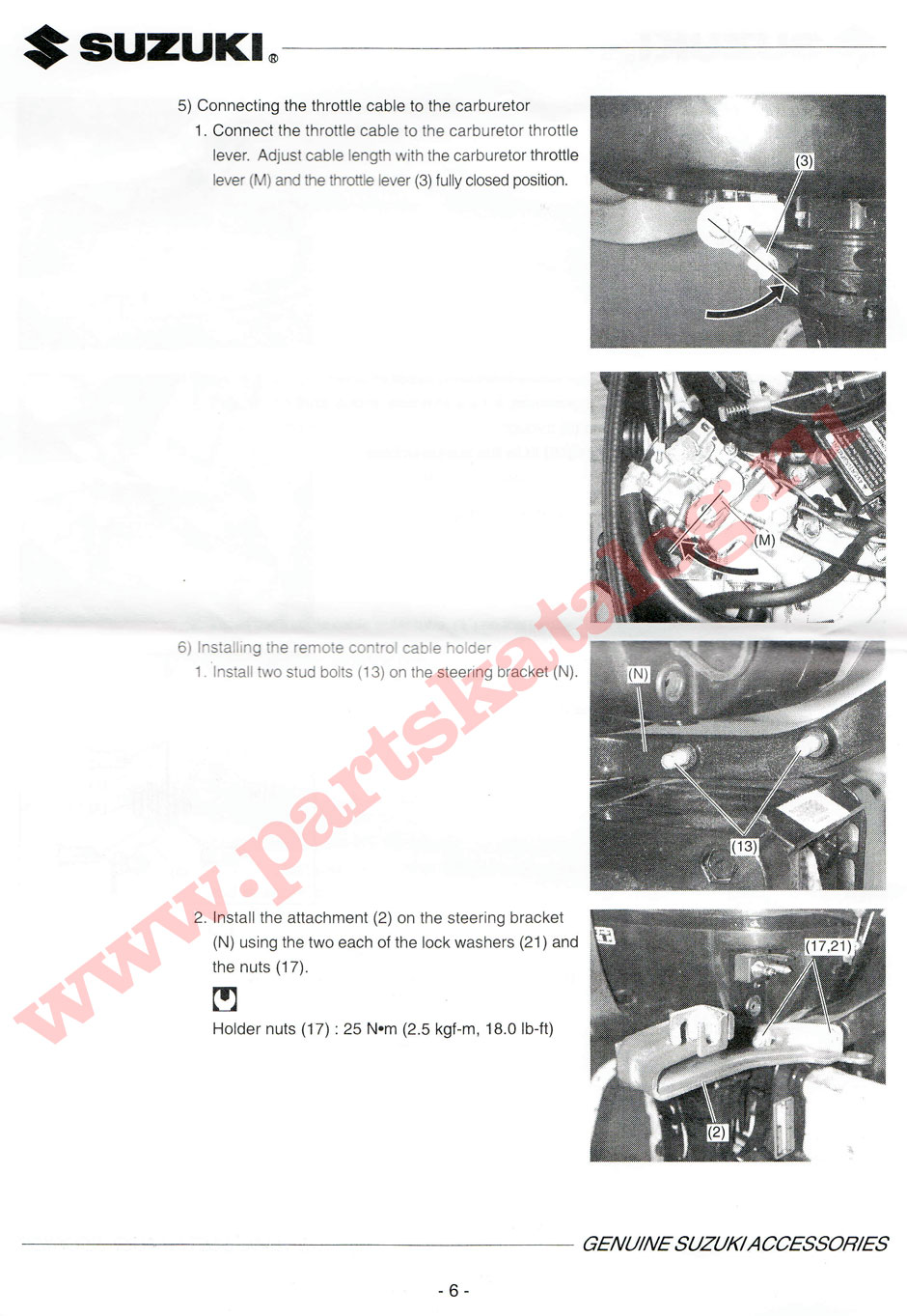 ������� ������� ��������� 67130-91J00-000 �� ��������� ����� Suzuki 4-6 �.�.