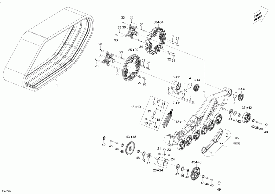 ATV Bombardier - Rear Track