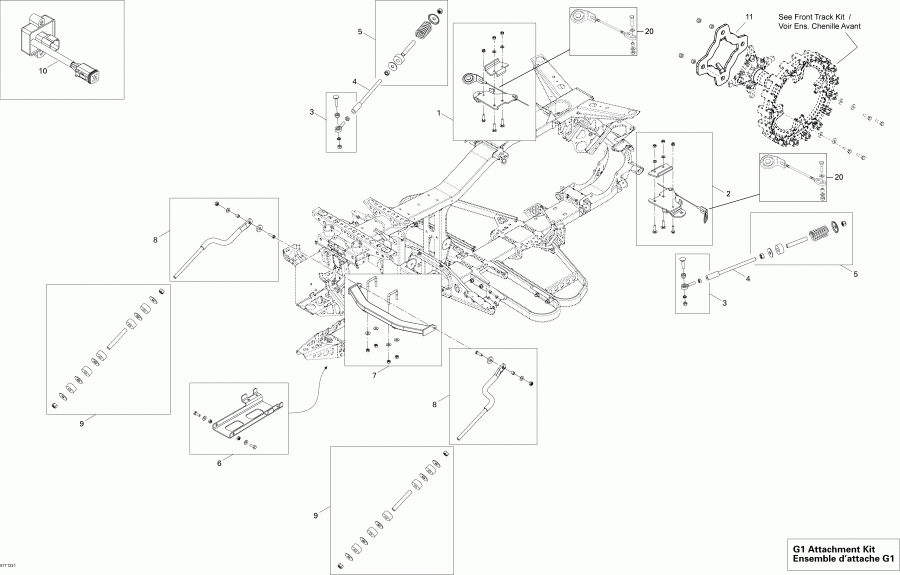  BRP 0Front Track Kit  - G1 Attachment