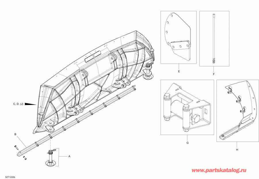������������ BRP ������ 0Push Frame - Front ���������ed Blade 60'