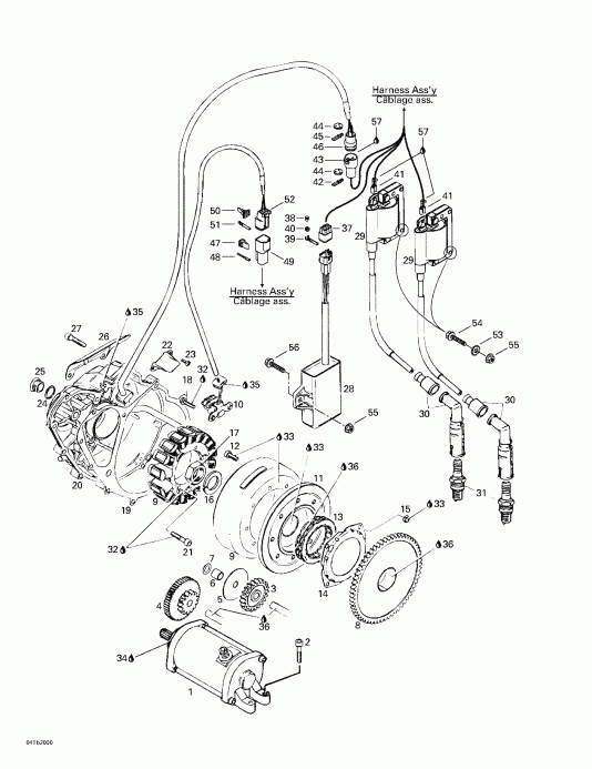  BRP DS 650, 7404, 2000  - Ignition