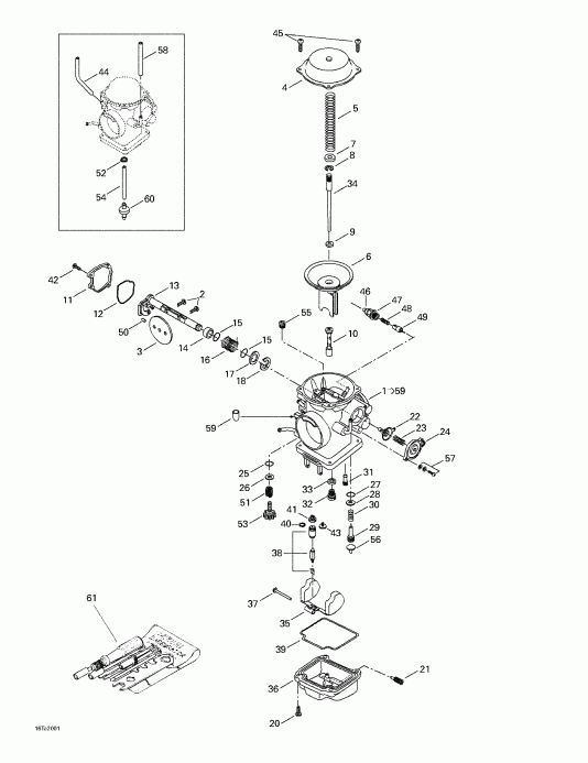  BRP  Traxter, 7400/7401, 2000 - Carburetor