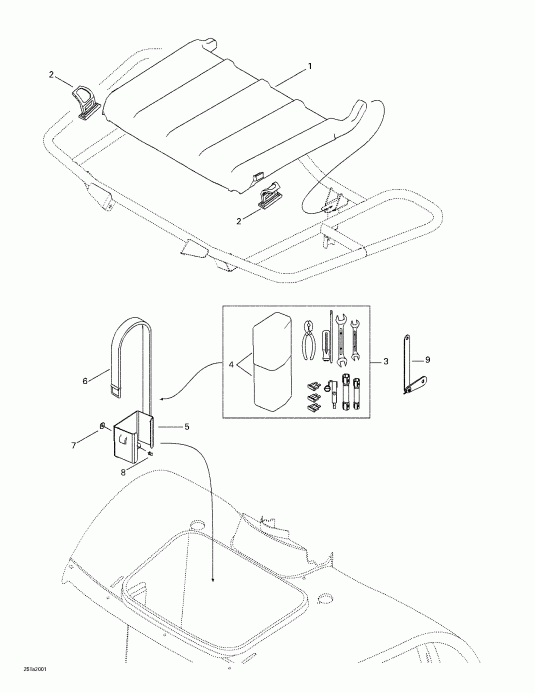   Traxter, 7400/7401, 2000 - Front Tray