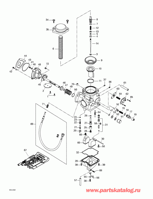  BRP Traxter, 7405/7406, 2000  - Carburetor